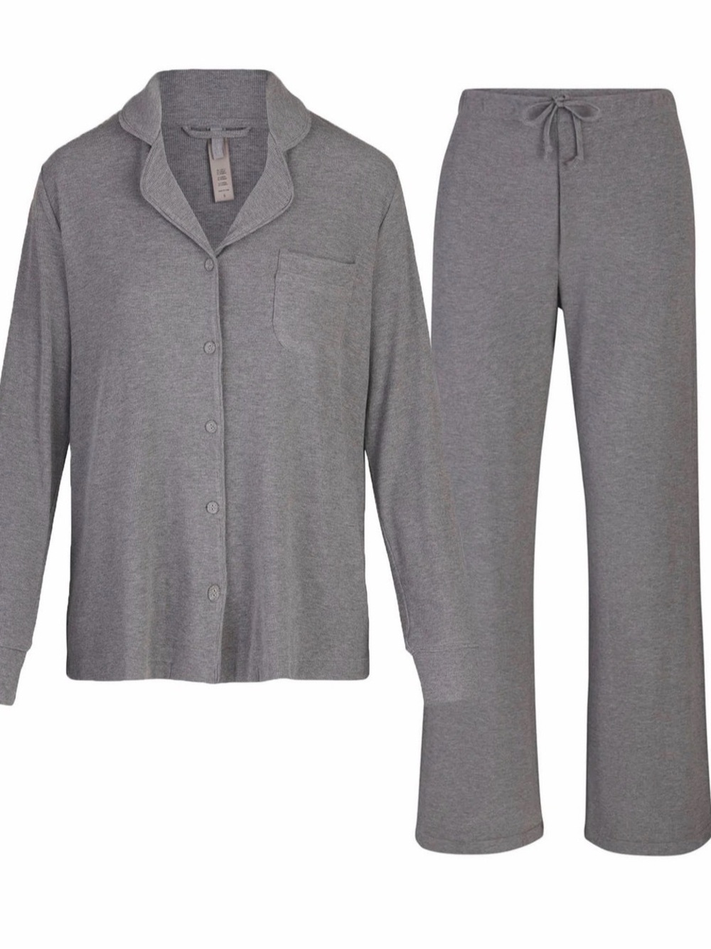 Skims Heather Grey Soft Lounge Sleep Set View 4